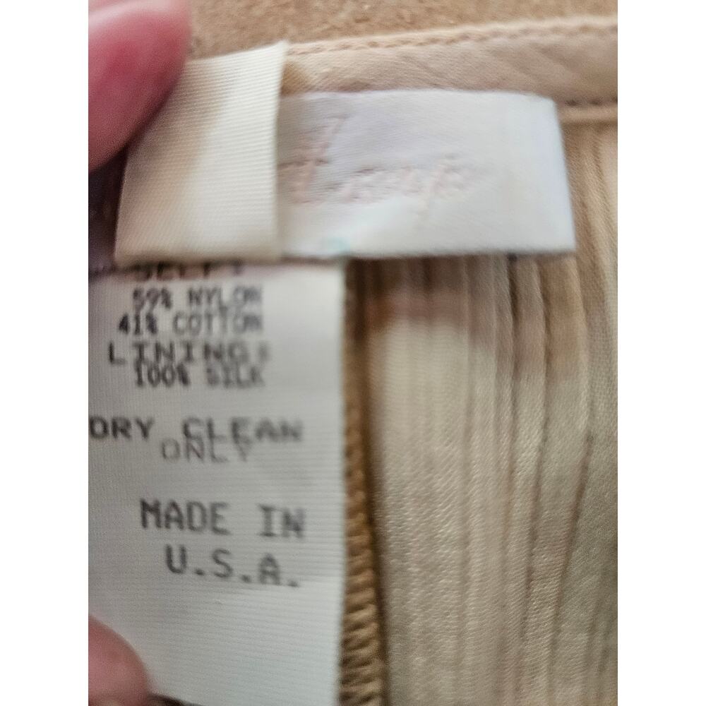 Holly Harp Pale Yellow Floral Two Piece Dress Sz S Vintage Pastel Silk Chiffon - Picture 11 of 11